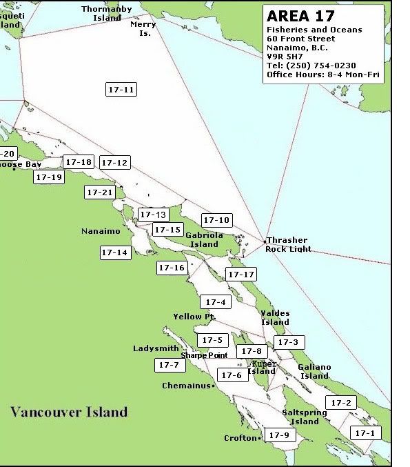 BC Saltwater Fishing Reports • View topic - Area 17 Map and Regulations